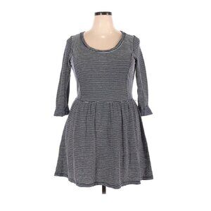 maison jules Dress XXL Knit Fit Flare Striped B&W